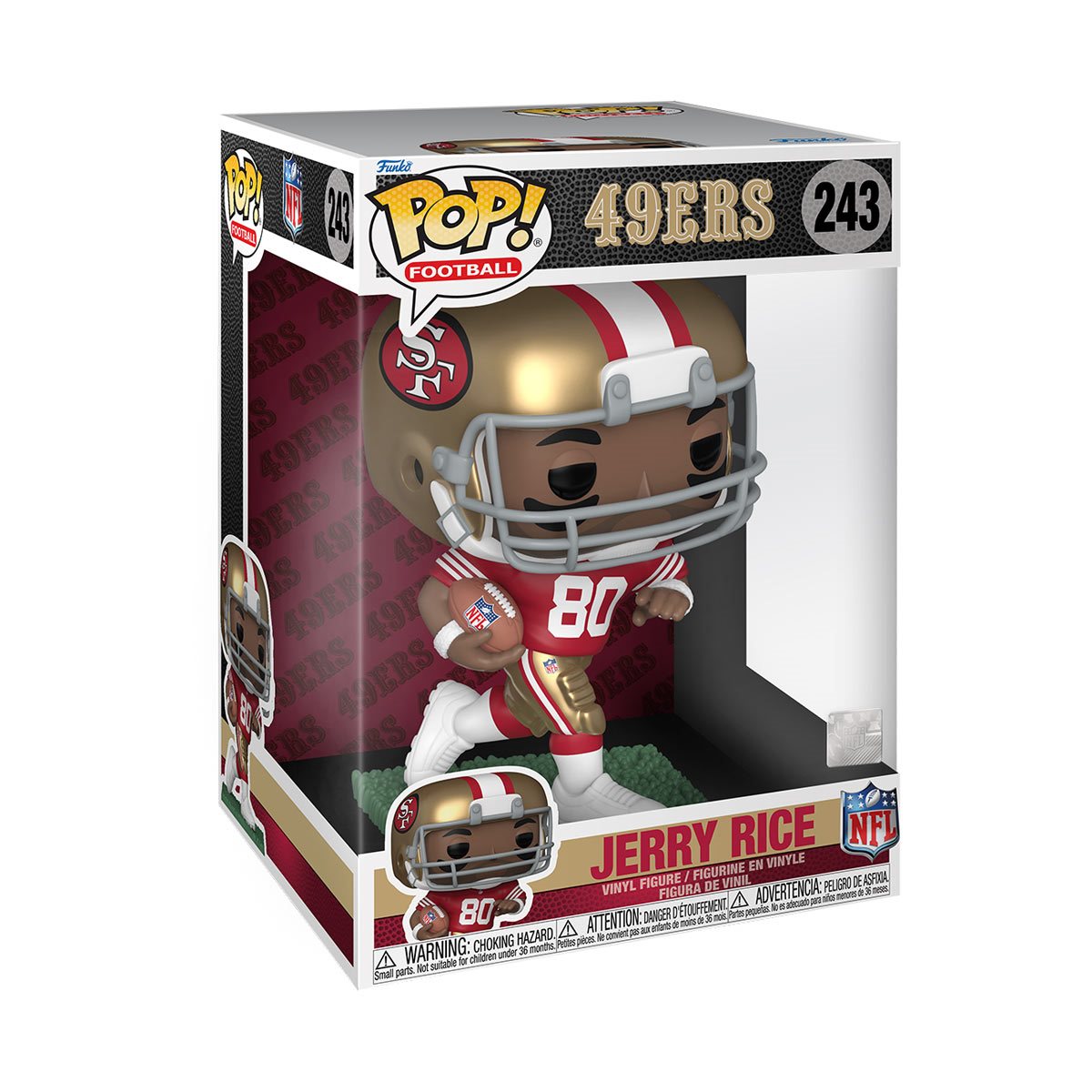 NFL Legends 49ers Jerry Rice Jumbo Funko Pop! Vinyl Figure #243 - Image 2