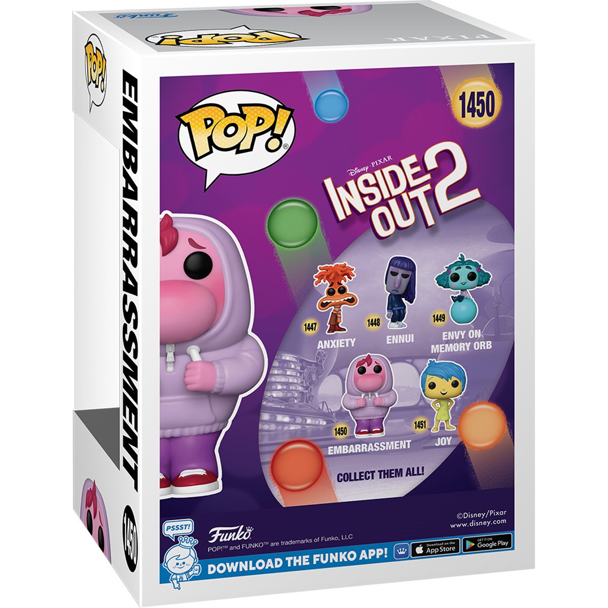 Inside Out 2 Embarrassment Funko Pop! Vinyl Figure #1450 - Image 3