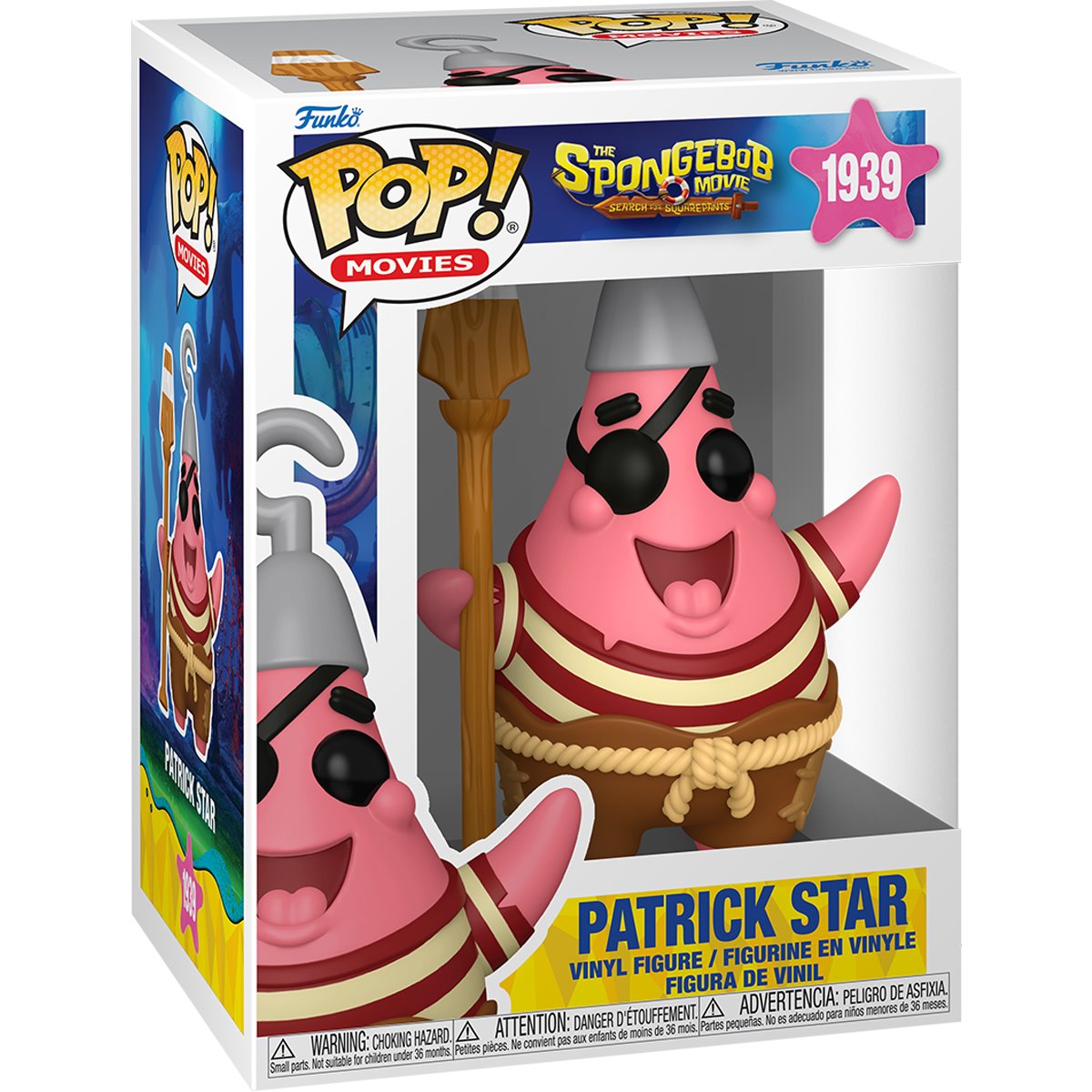 The SpongeBob Movie: Search for SquarePants Patrick Star Funko Pop! Vinyl Figure #1939 - Image 2