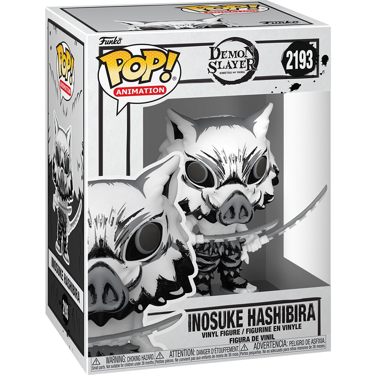 Demon Slayer Inosuke Hashibira Sumi-Ink Funko Pop! Vinyl Figure #2193 - Image 2