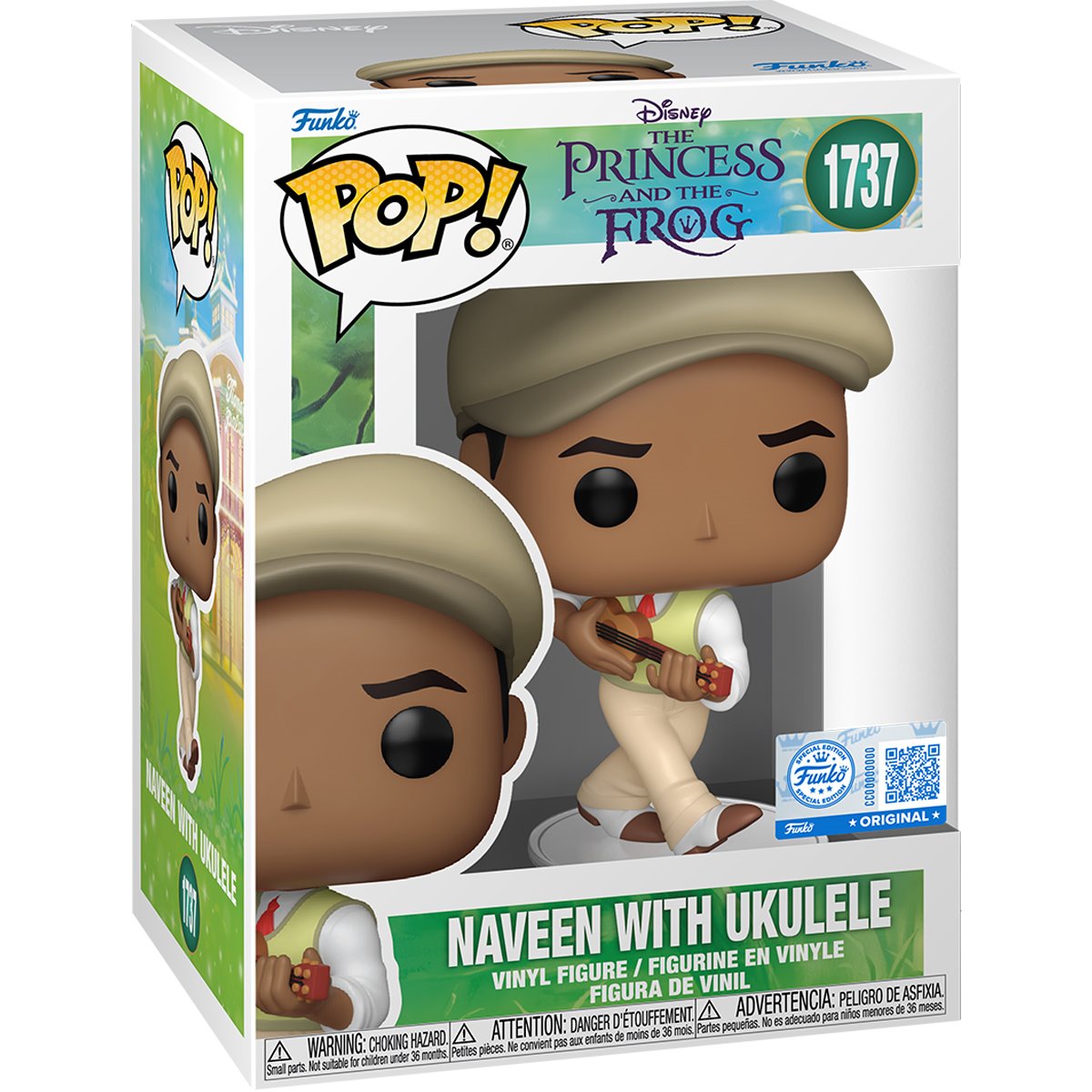 The Princess and the Frog Naveen with Ukulele Funko Pop! Vinyl Figure #1737 - Specialty - Image 2