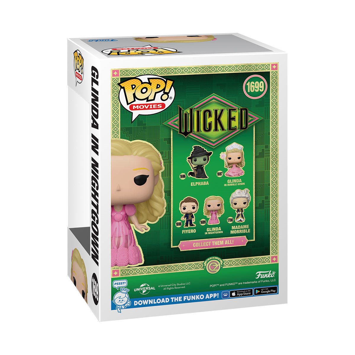 Wicked Part 1 Glinda in Nightgown Funko Pop! Vinyl Figure #1699 - Image 3