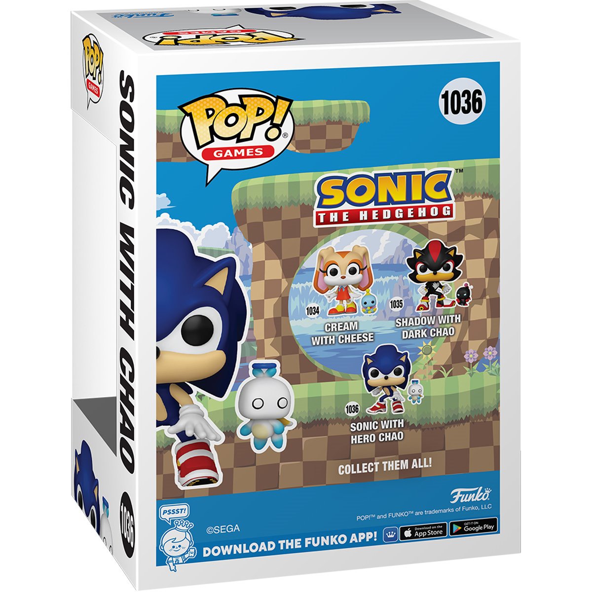 Sonic The Hedgehog Funko Pop! Vinyl Figure with Chao Buddy #1036 - Image 3