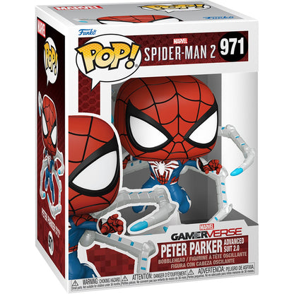 Spider-Man 2 Game Peter Parker Advanced Suit 2.0 Funko Pop! Vinyl Figure #971 - Image 2