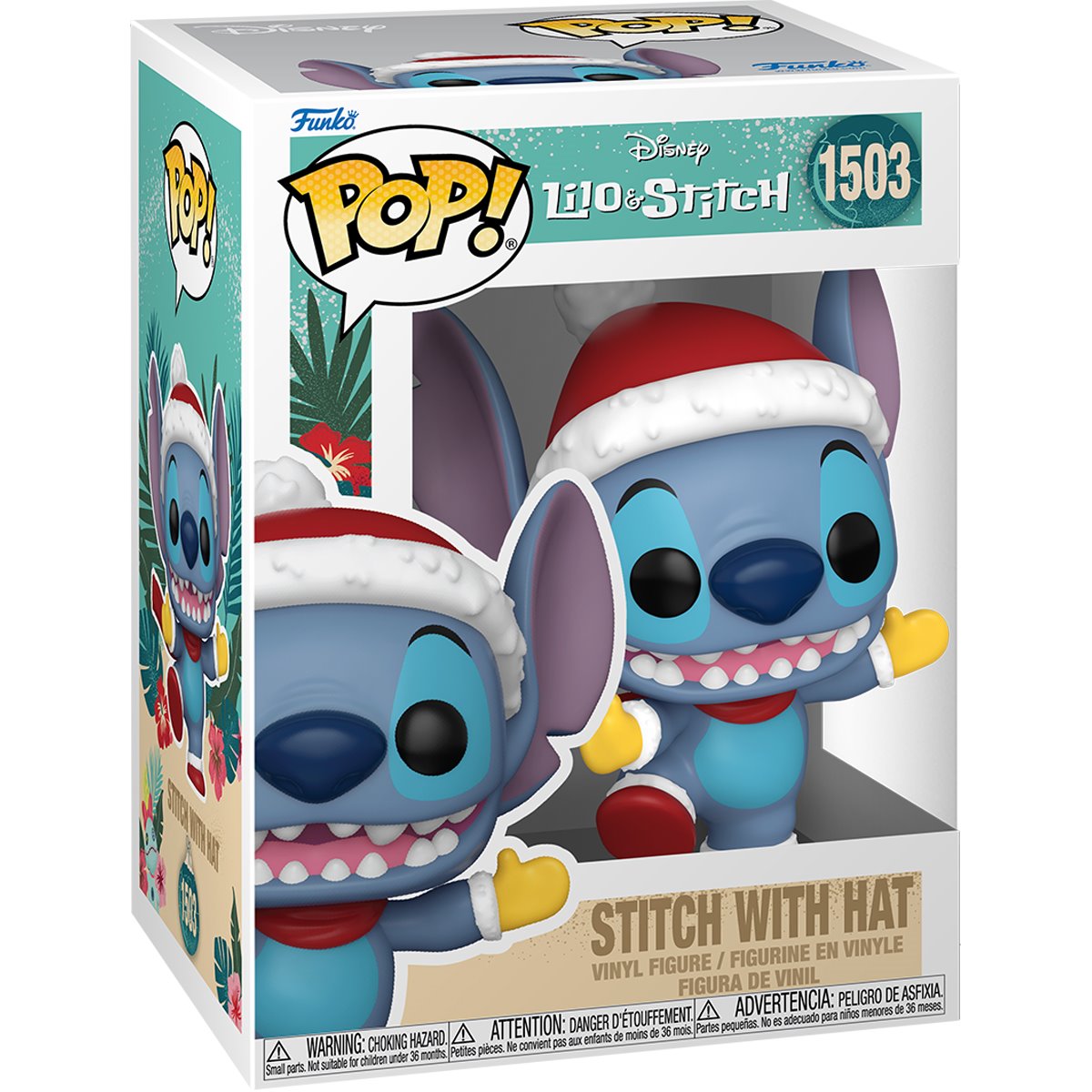 Lilo & Stitch Holiday Stitch with Hat Funko Pop! Vinyl Figure #1503 - Image 2