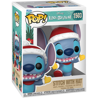 Lilo & Stitch Holiday Stitch with Hat Funko Pop! Vinyl Figure #1503 - Image 2