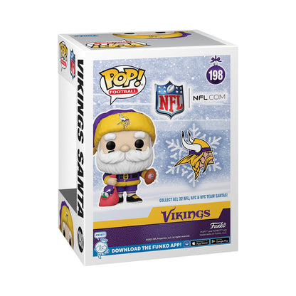 NFL Vikings Santa Claus Holiday Funko Pop! Vinyl Figure #198 - Image 2