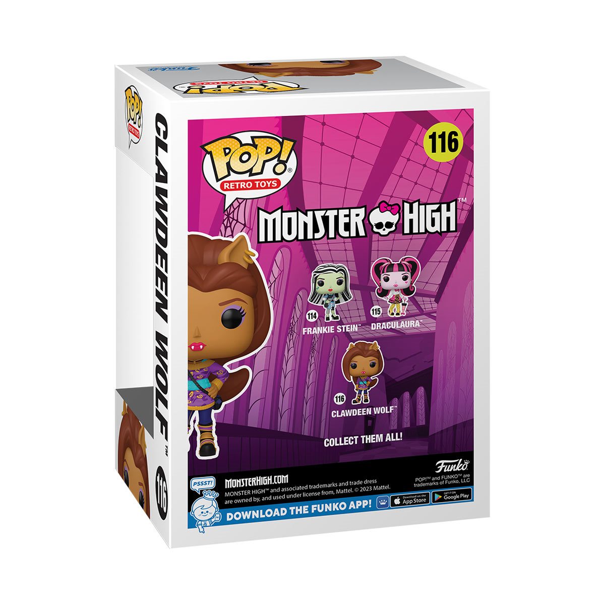 Monster High Clawdeen Wolf Funko Pop! Vinyl Figure #116 - Image 3