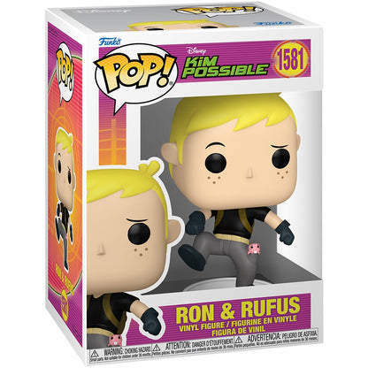 Kim Possible Ron & Rufus Funko Pop! Vinyl Figure #1581 - Image 2