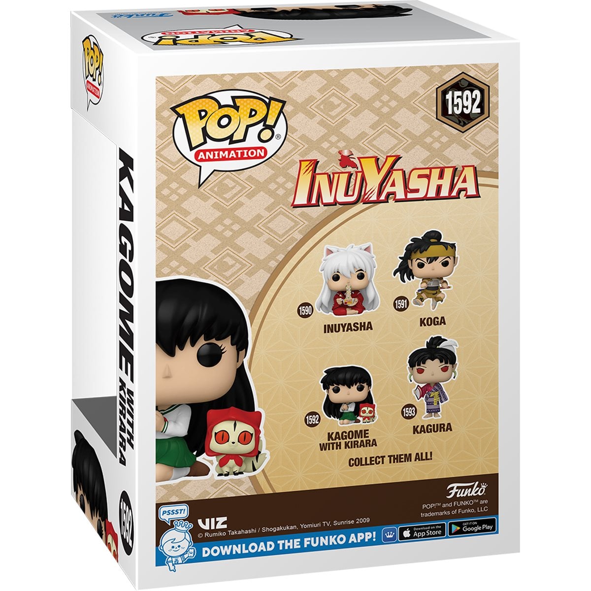 Inuyasha Kagome with Kirara Funko Pop! Vinyl Figure #1592 & Buddy - Image 3