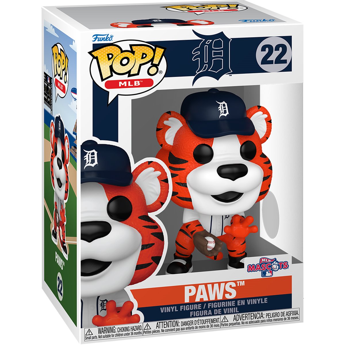 MLB Mascots Tigers Paws Funko Pop! Vinyl Figure #22 - Image 2