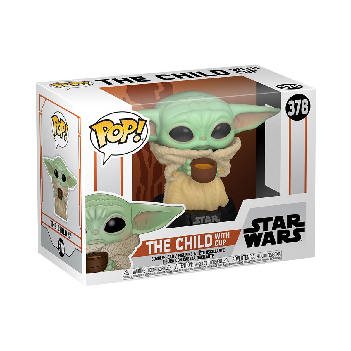 Star Wars: The Mandalorian The Child with Cup Funko Pop! Vinyl Figure #378 - Image 2
