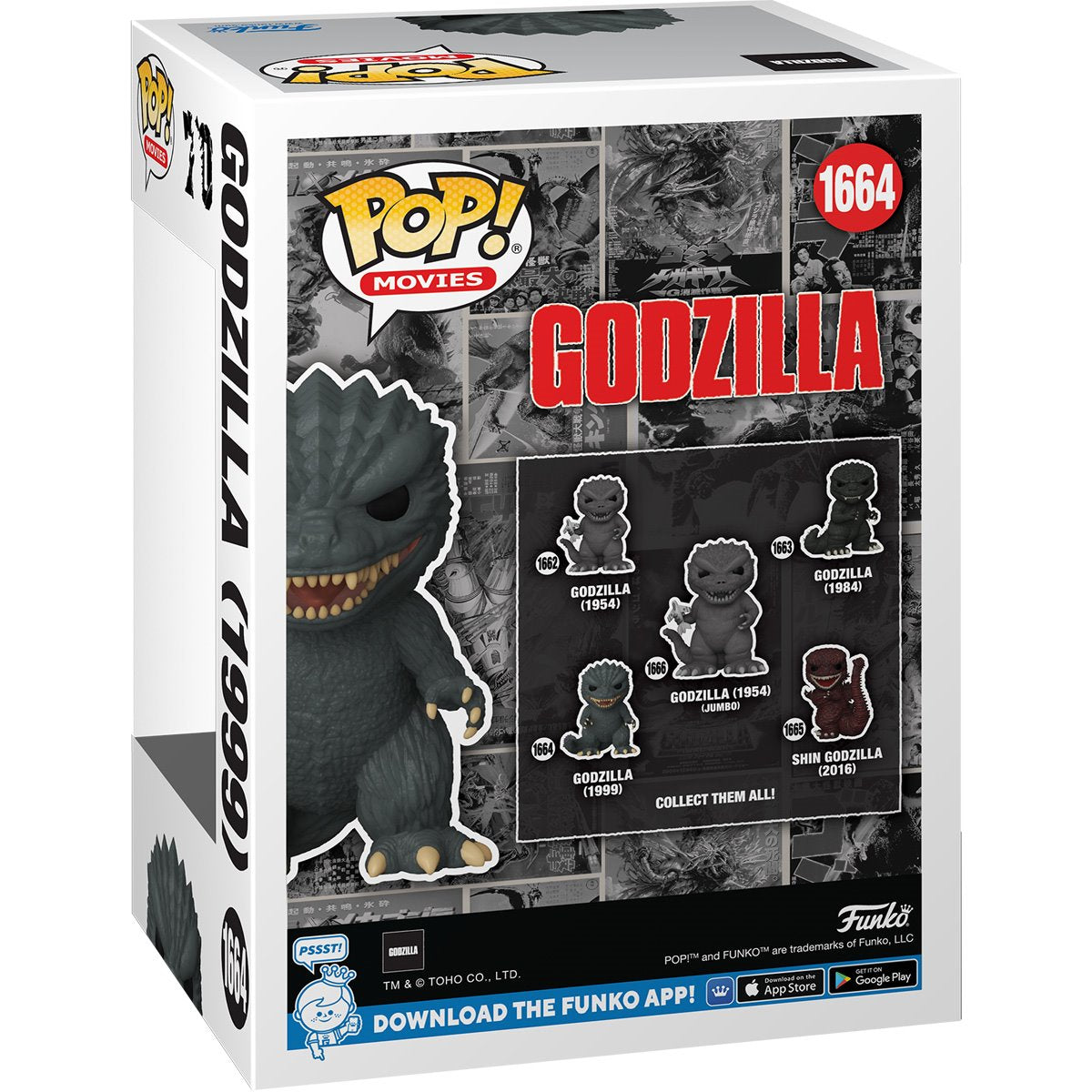 Godzilla 70th Anniversary Godzilla (1999) Funko Pop! Vinyl Figure #1664 - Image 2