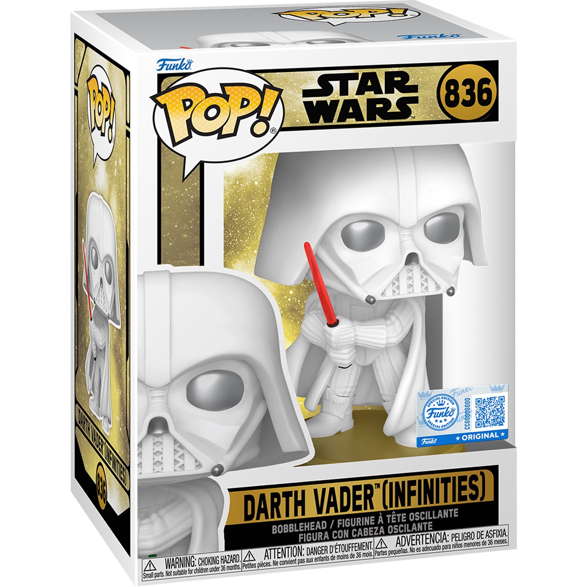 Star Wars Legends Darth Vader (Infinities) Funko Pop! Vinyl Figure #836 - Specialty - Image 2