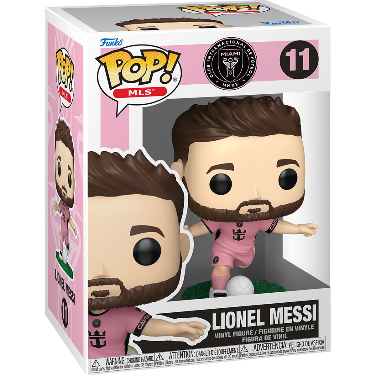 MLS Inter Miami Lionel Messi (Pink) Funko Pop! Vinyl Figure #11 - Image 2