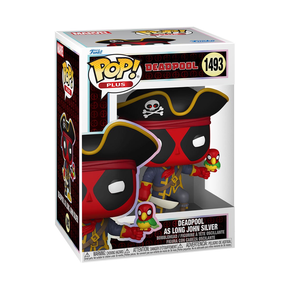 Deadpool Literary Classics Deadpool as Long John Silver Funko Pop! Vinyl Figure Plus #1493 - Image 2