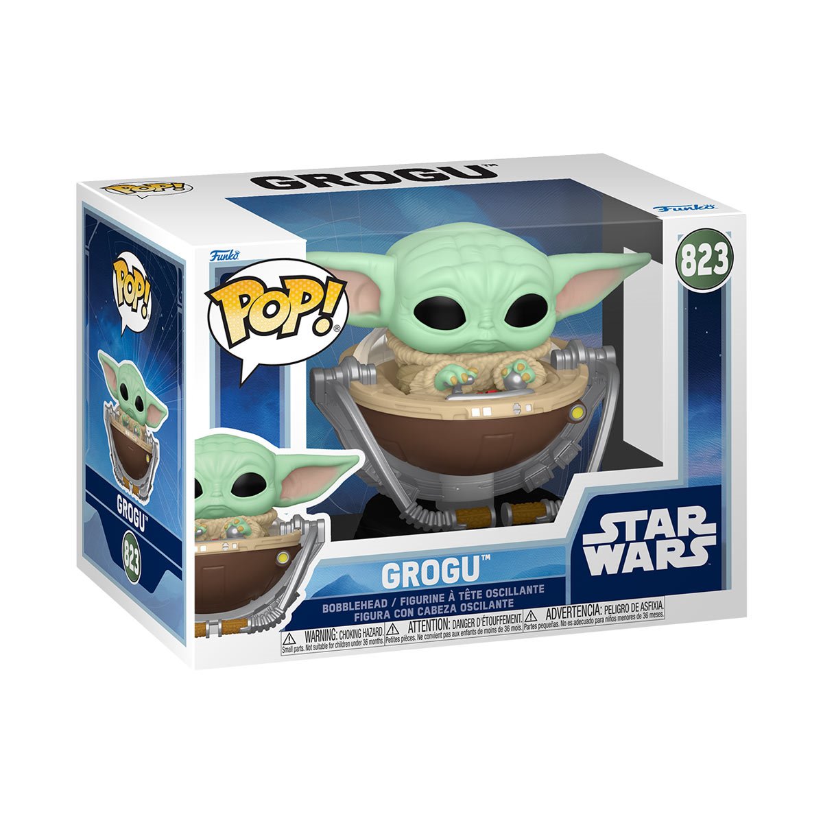 Star Wars: The Mandalorian and Grogu Grogu in Pram Funko Pop! Vinyl Figure #823 - Image 2