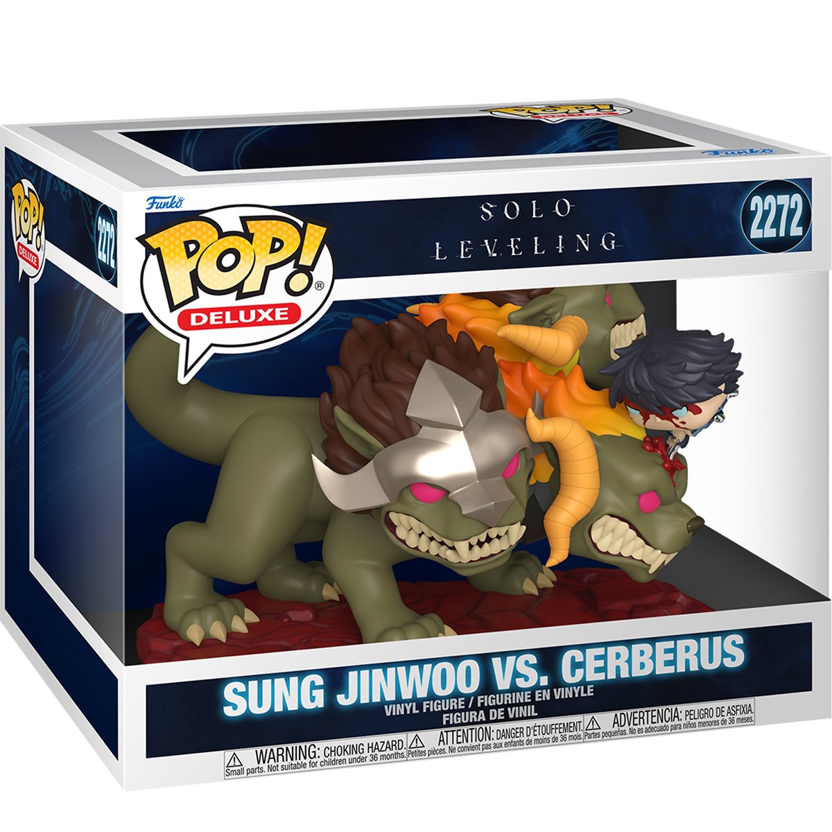 Solo Leveling Jinwoo Vs. Cerberus Deluxe Funko Pop! Vinyl Figure #2272 - Image 2
