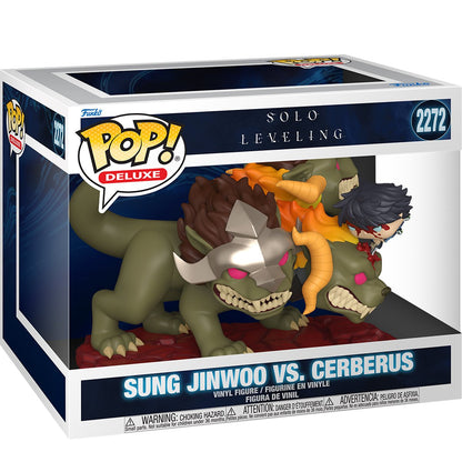 Solo Leveling Jinwoo Vs. Cerberus Deluxe Funko Pop! Vinyl Figure #2272 - Image 2