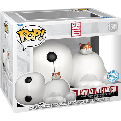 Big Hero 6 Baymax with Mochi Super 6-Inch Funko Pop! Vinyl Figure #1541 - Exclusive - Image 2