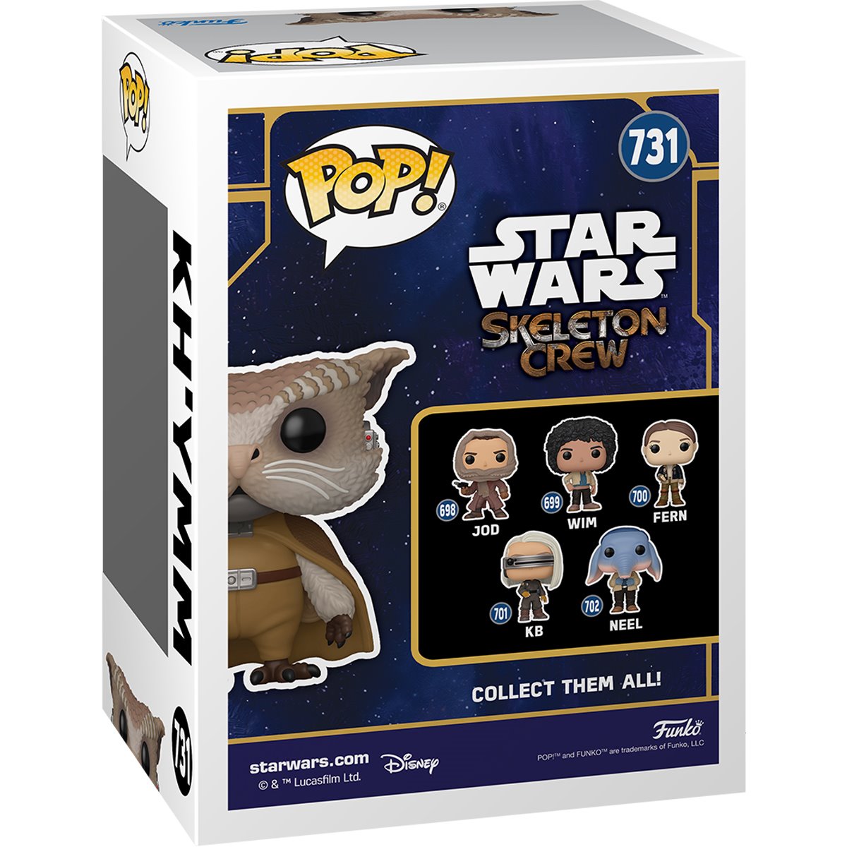 Star Wars: Skeleton Crew Kh'ymm Funko Pop! Vinyl Figure #731 - Exclusive - Image 2