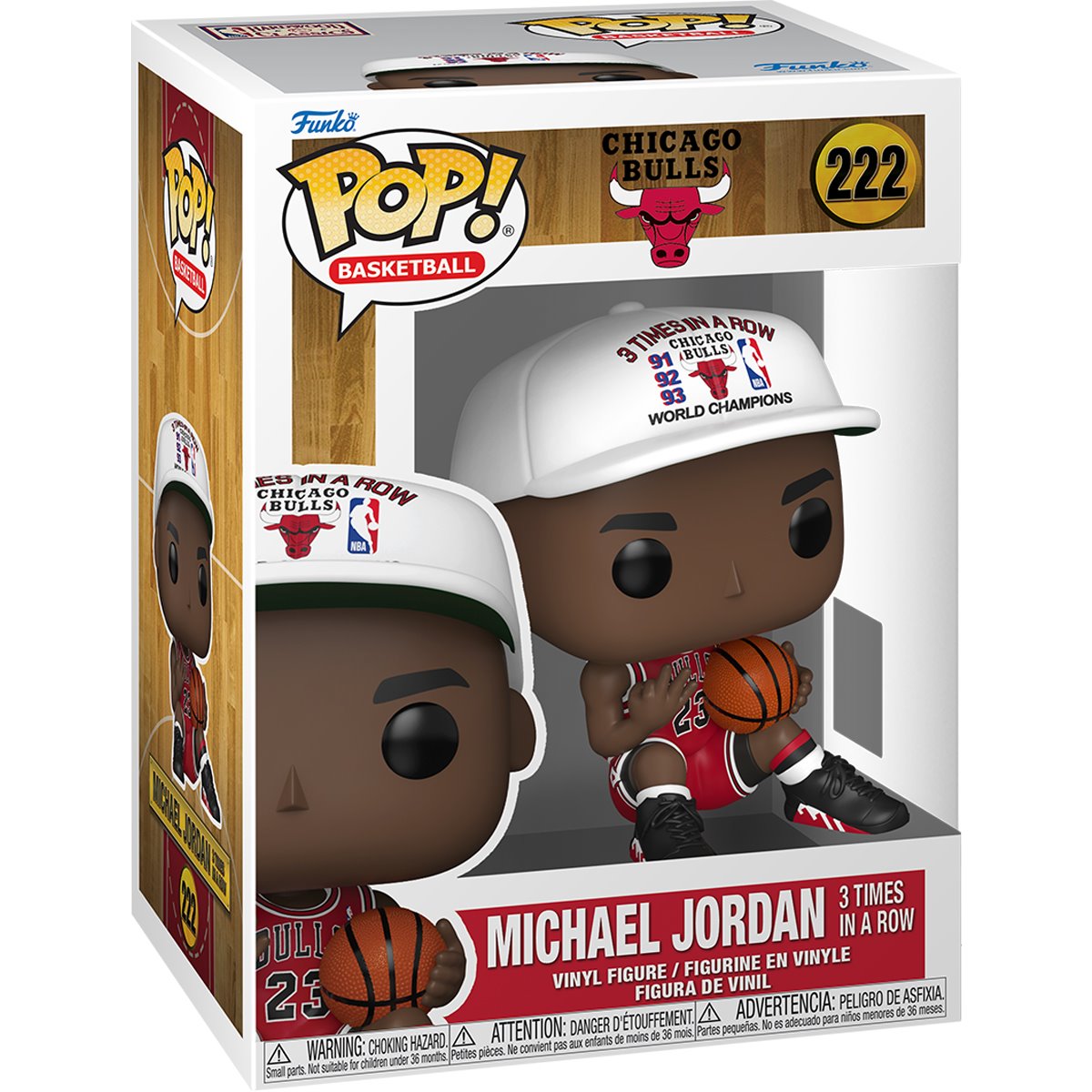 NBA Chicago Bulls Michael Jordan 3 Times in a Row Funko Pop! Vinyl Figure #222 - Image 2