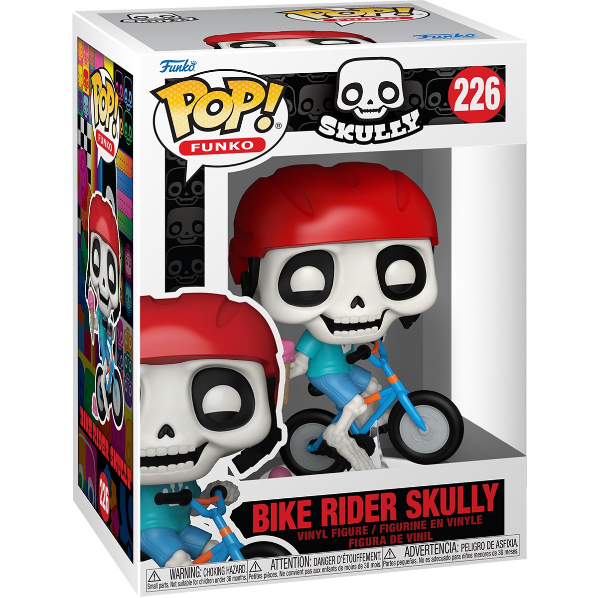 Skeleton Summer Bike Rider Skully Funko Pop! Vinyl Figure #226 - Image 2
