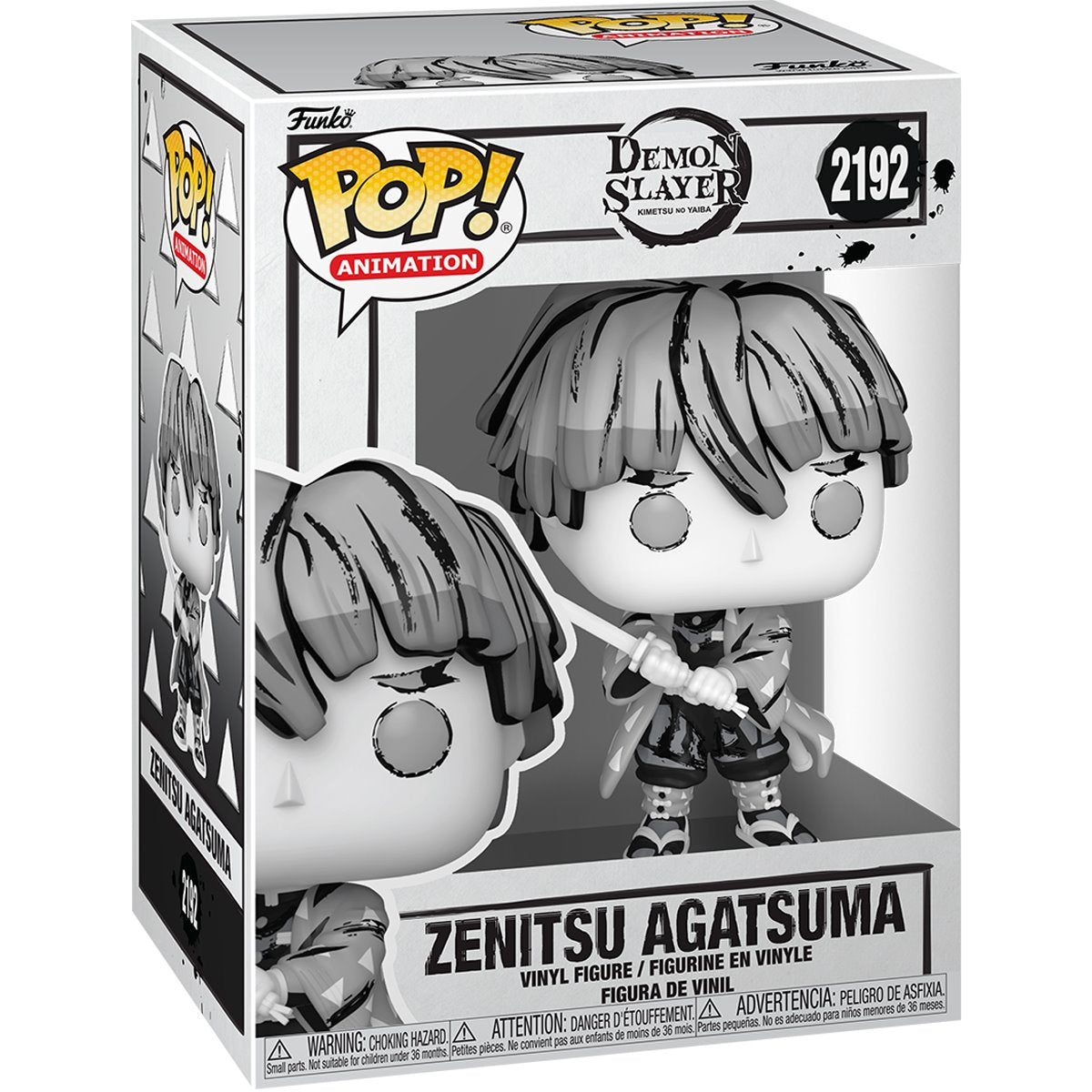 Demon Slayer Zenitsu Agatsuma Sumi-Ink Funko Pop! Vinyl Figure #2192 - Image 2