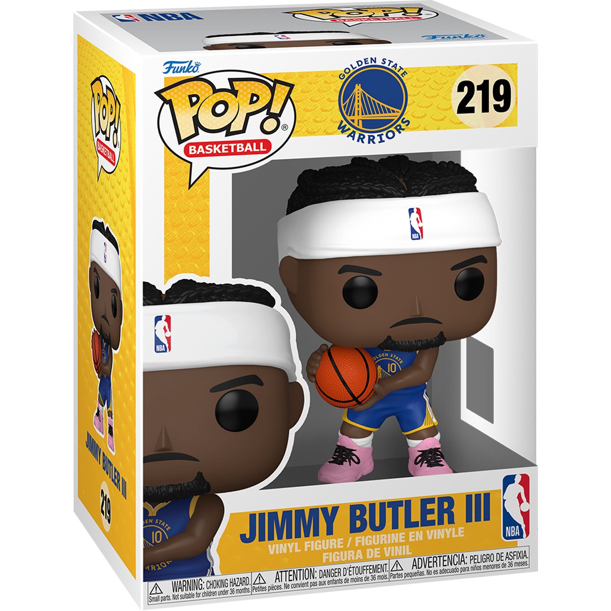 NBA Warriors Jimmy Butler III Funko Pop! Vinyl Figure #219 - Image 2