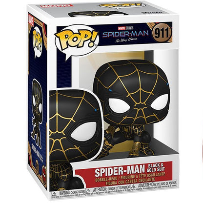 Spider-Man: No Way Home Spider-Man Black and Gold Suit Funko Pop! Vinyl Figure #911 - Image 2