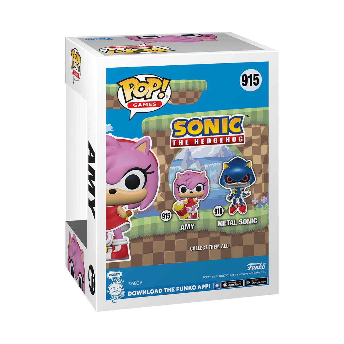 Sonic the Hedgehog Amy Funko Pop! Vinyl Figure #915 - Image 3
