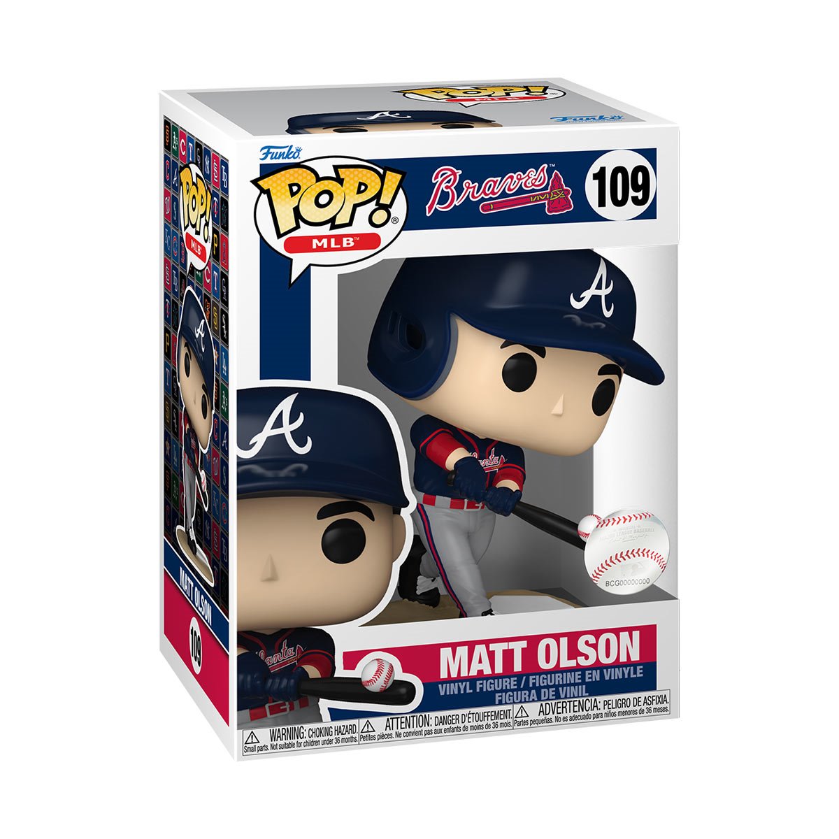 MLB Braves Matt Olson Funko Pop! Vinyl Figure #109 - Image 2