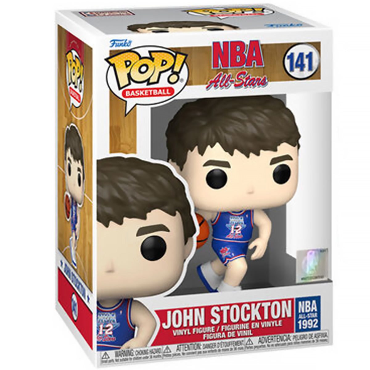 NBA Legends John Stockton Blue All-Star Uniform 1992 Funko Pop! Vinyl Figure #141 - Image 2