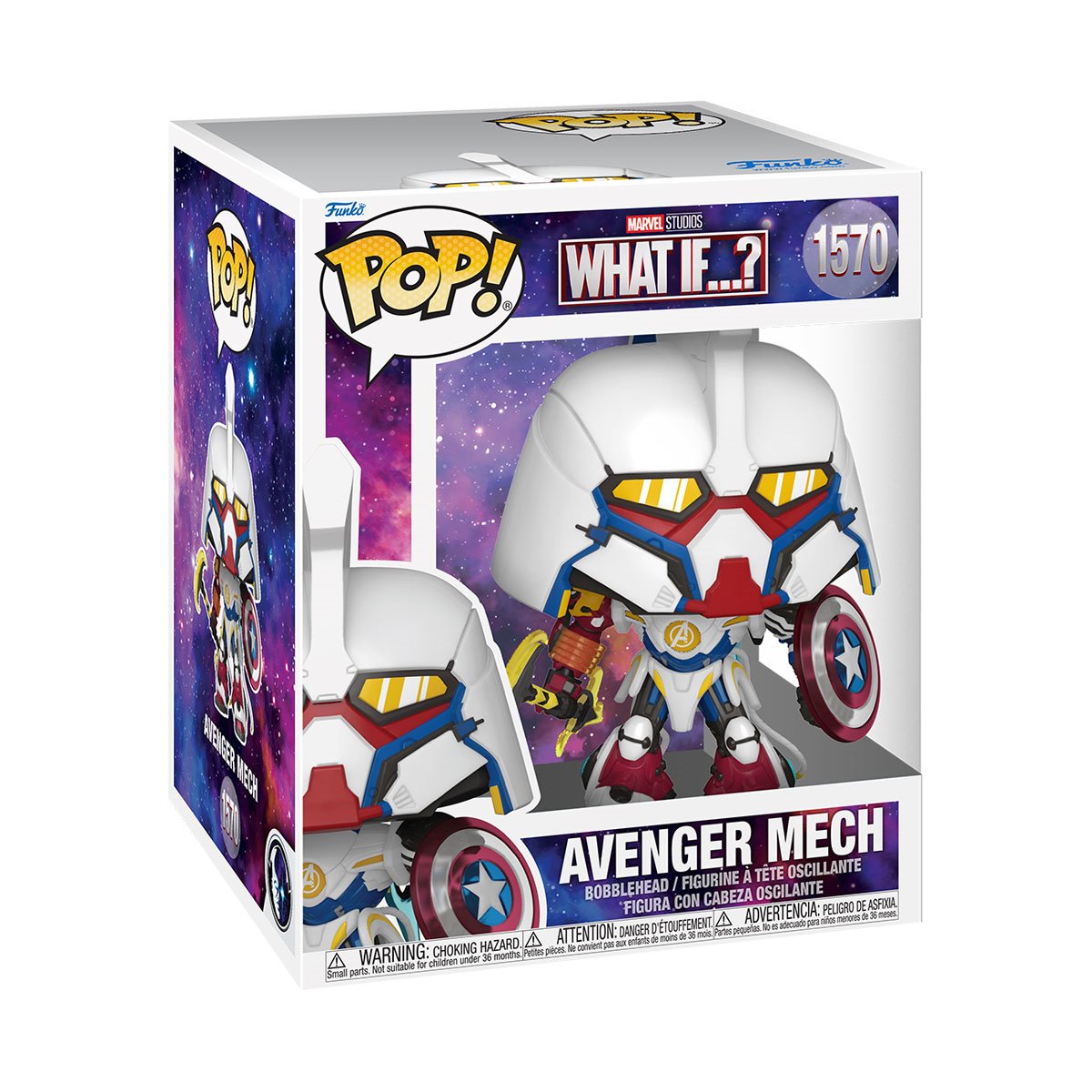 Marvel What If Avenger Mech Super 6 1/2-Inch Funko Pop! Vinyl Figure #1570 - Image 2