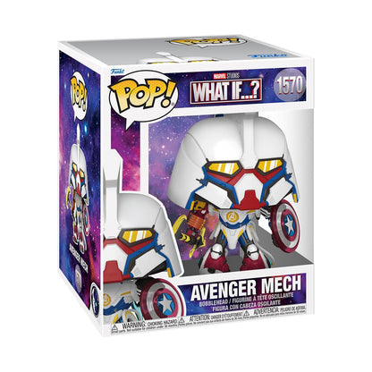 Marvel What If Avenger Mech Super 6 1/2-Inch Funko Pop! Vinyl Figure #1570 - Image 2