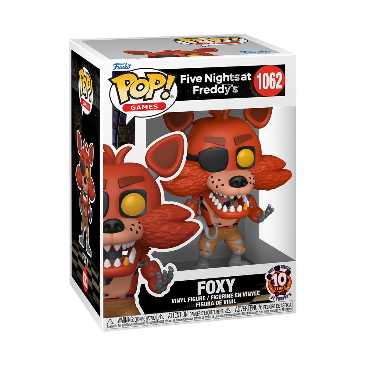 Five Nights at Freddys 10th Anniversary Foxy Funko Pop! Vinyl Figure #1062 - Image 2