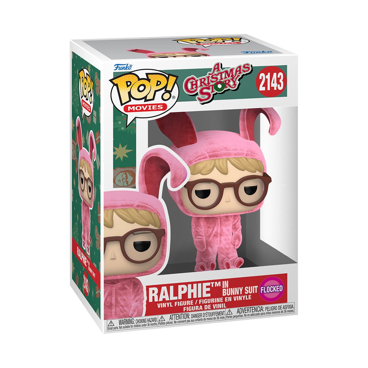 A Christmas Story Ralphie in Bunny Suit Flocked Funko Pop! Vinyl Figure #2143 - Image 2