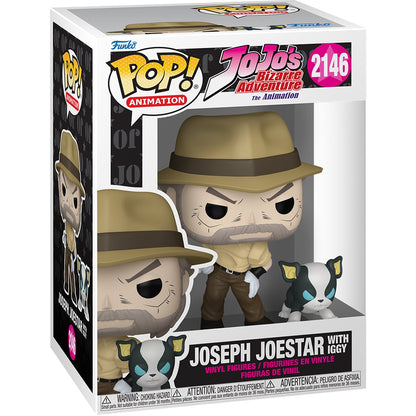 JoJo's Bizarre Adventure Joseph Joestar and Iggy Funko Pop! Vinyl Figure and Buddy - Image 2