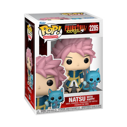Fairy Tail 100 Years Quest Natsu with Happy Funko Pop! Vinyl Figure and Buddy #2285 - Image 2