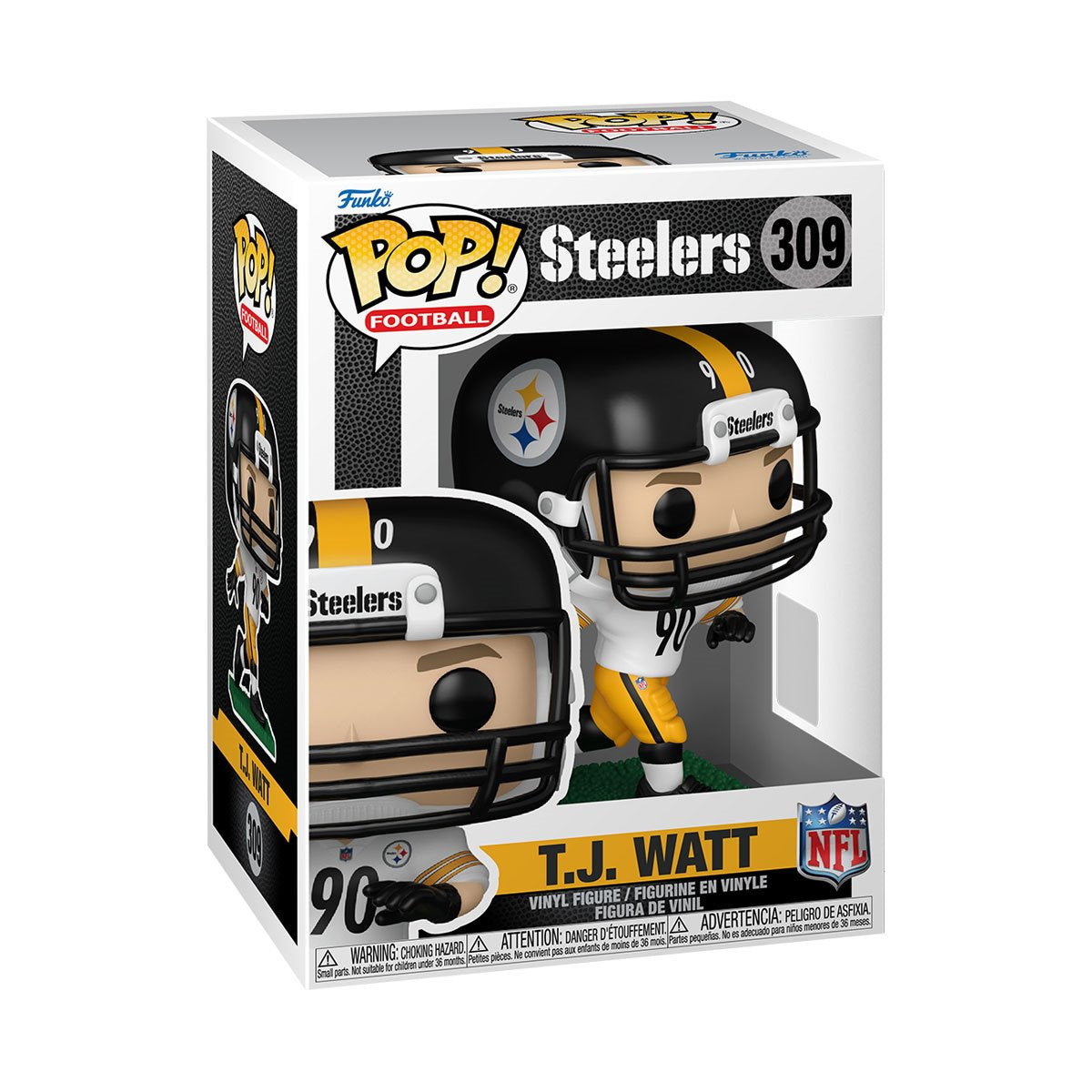 NFL Steelers T.J. Watt Funko Pop! Vinyl Figure #309 - Image 2