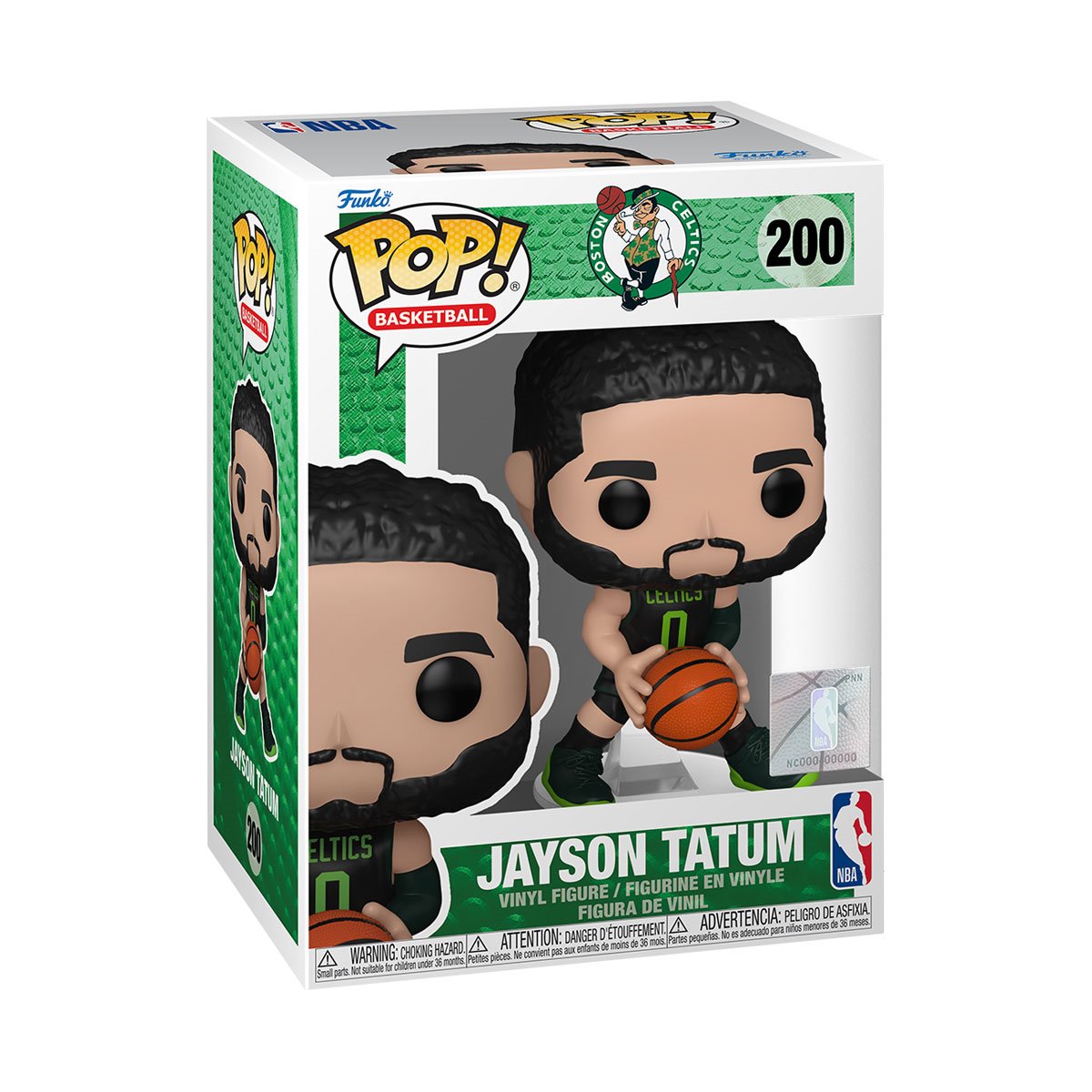 NBA Boston Celtics Jayson Tatum (City Edition 2024) Funko Pop! Vinyl Figure #200 - Image 2