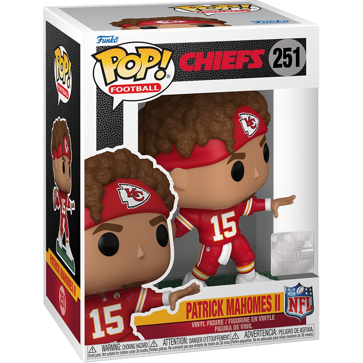 NFL Kansas City Chiefs Patrick Mahomes II (2023) Funko Pop! Vinyl Figure #251 - Image 2