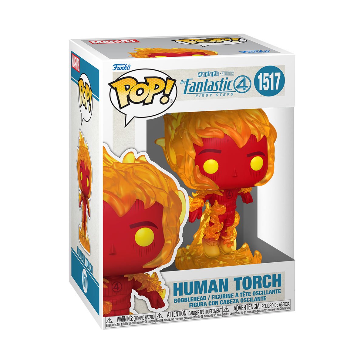 The Fantastic Four: First Steps Human Torch Funko Pop! Vinyl Figure #1517 - Image 2