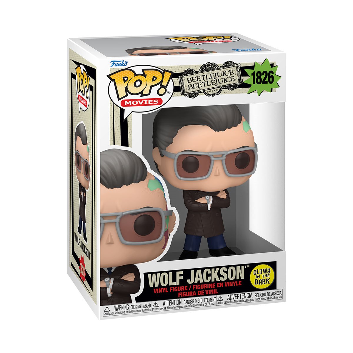 Beetlejuice 2 Wolf Jackson Glow-in-the-Dark Funko Pop! Vinyl Figure #1826 - Image 4