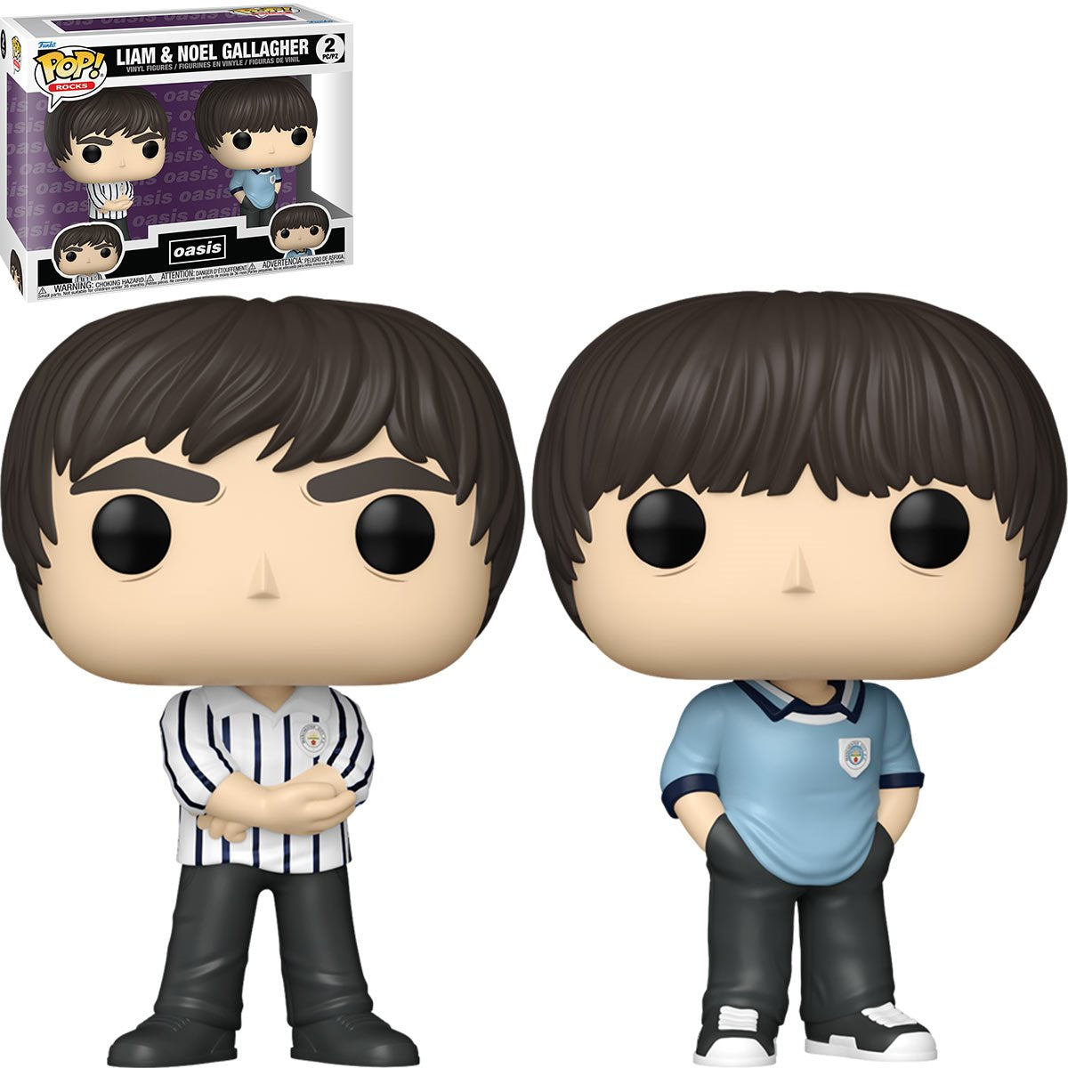 Oasis Liam and Noel Gallagher Funko Pop! Vinyl Figure 2-Pack