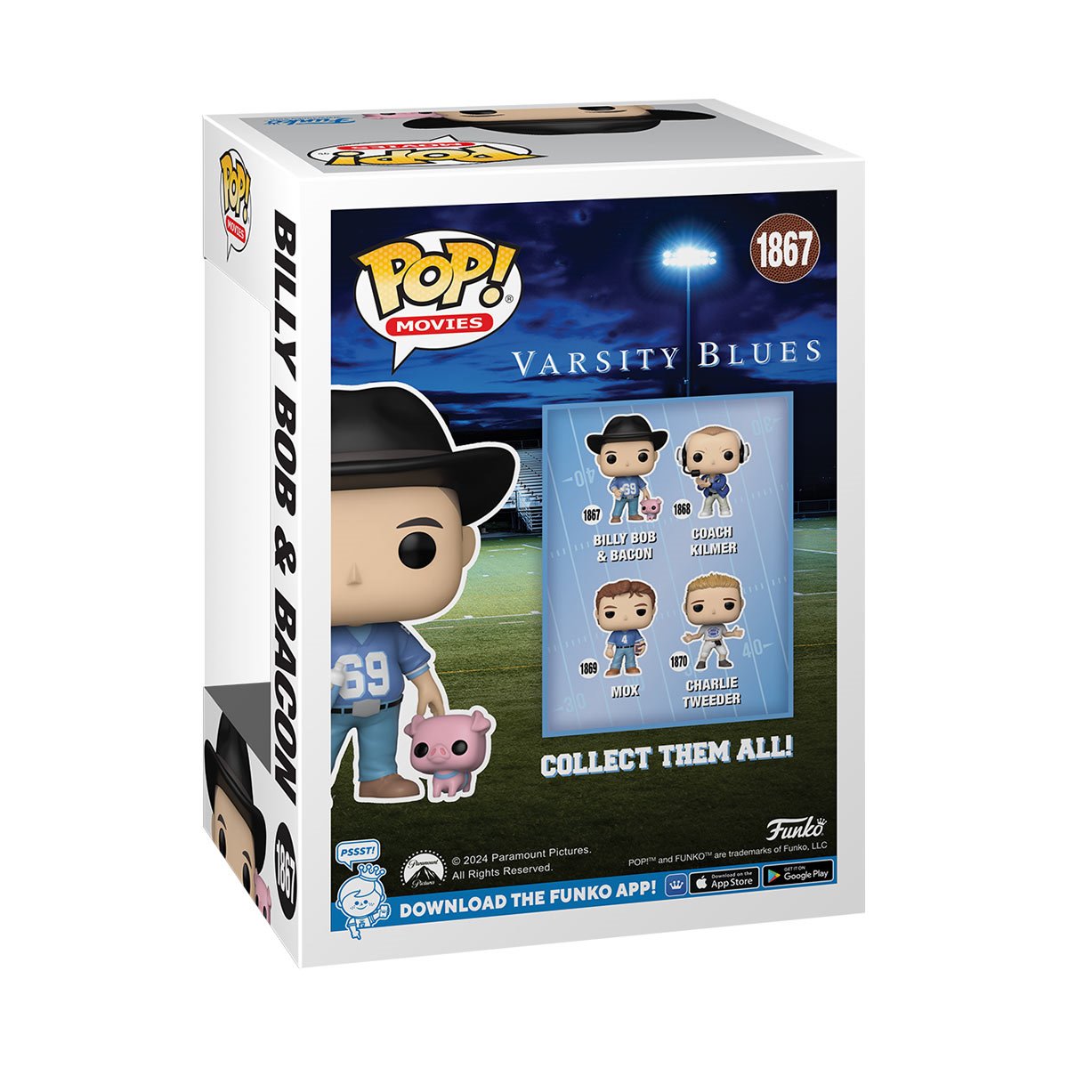 Varsity Blues Billy Bob and Bacon Funko Pop! Vinyl Figure and Buddy #1867 - Image 3