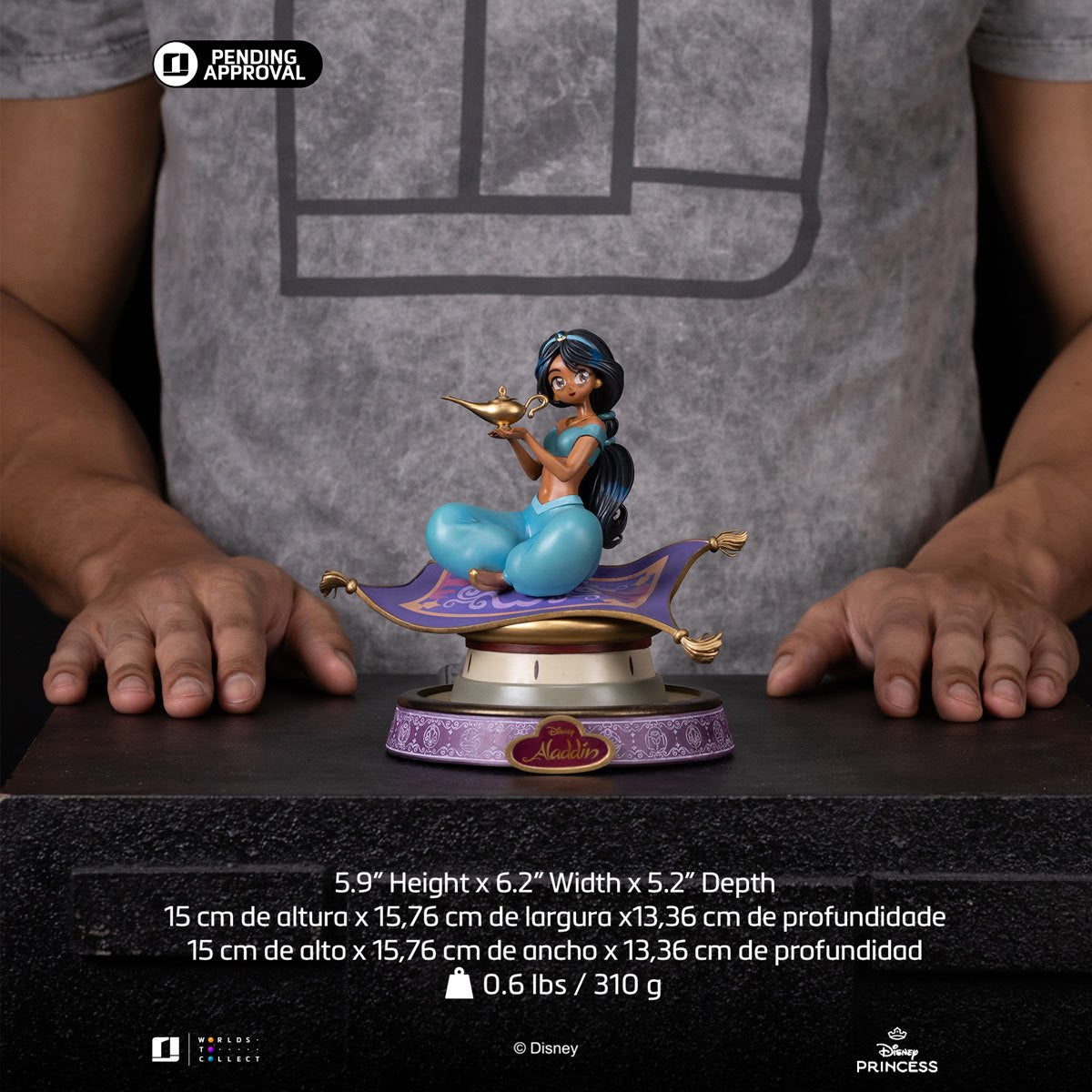 Aladdin Jasmine Anime Princess PVC Statue - Image 6