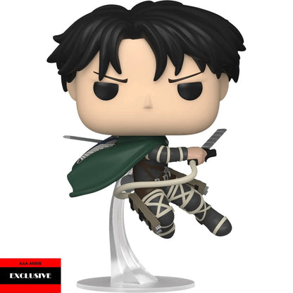 Attack on Titan Captain Levi Ackerman Funko Pop! Vinyl Figure #1315 - AAA Anime Exclusive - Image 2