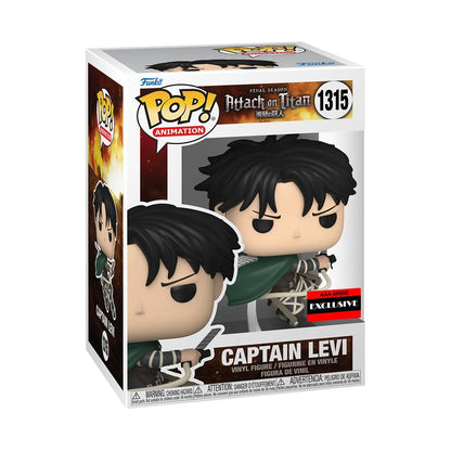 Attack on Titan Captain Levi Ackerman Funko Pop! Vinyl Figure #1315 - AAA Anime Exclusive