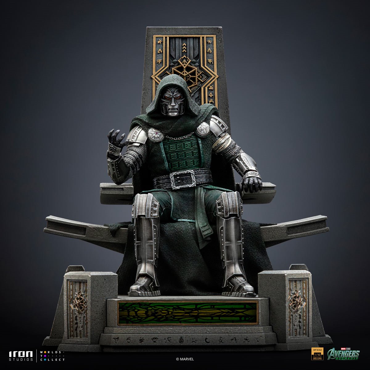 Avengers: Doomsday Doctor Doom on Throne 1:10 Art Scale Limited Edition Statue - Image 3
